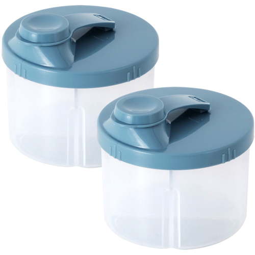Gymnture 2-Pack Formula Dispenser with Four Compartments, Powder Storage Container for Easy Feeding