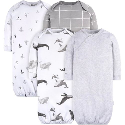 Baby Boys 4-Pack Sleeper Gown - 0-3 month