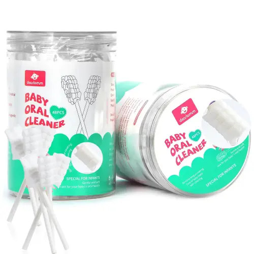 Baby Tongue Cleaner, Newborn Toothbrush, 48PCS Disposable Infant Toothbrush Clean Mouth,Gauze Gum Cleaner Oral Cleaning Stick Dental Care #Summervibes - TikTok Shop