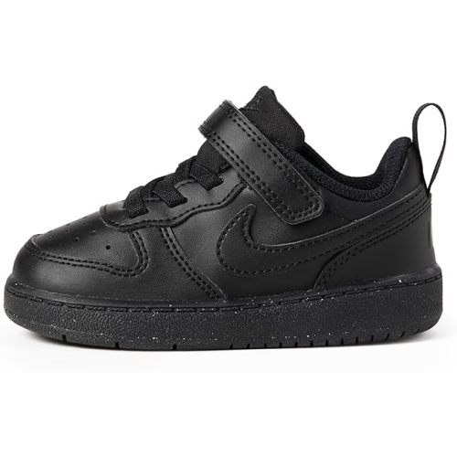 Amazon.com | Nike Bably/Toddler Court Borough Low Recraft Shoes, Black/Black-Black, 5C | Sneakers