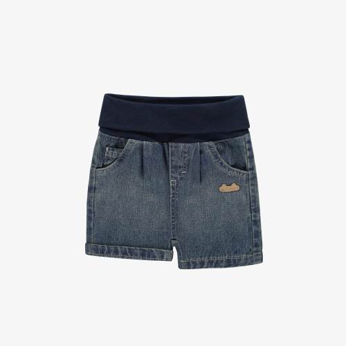 Short évolutif coupe décontractée en denim léger bleu moyen, naissance - Souris Mini
