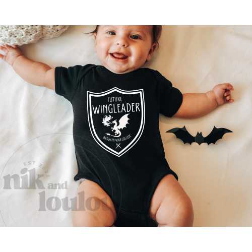 Future Wingleader bodysuit, Iron flame merch, Fourth wing book merch, Fourth Wing Dragon TShirt, Basgiath War College, Andarna, Onyx Storm