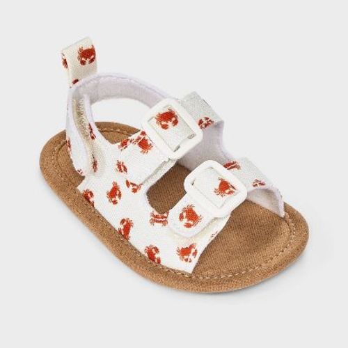 Baby Crab Sandals - Cloud Island™ Cream/Red 9-12M