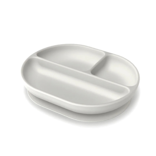 Silicone Divided Suction Baby Plate - Cloud