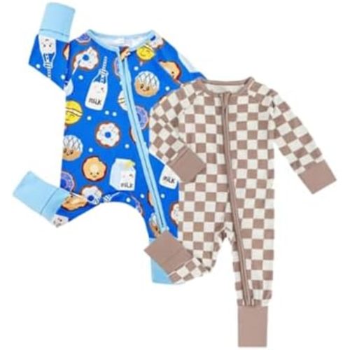 Bow Dream Baby Girl Romper Jumpsuit Bamboo Rayon Baby Clothes Boys & 2 Way Zipper Outfit Baby Clothes for Girls