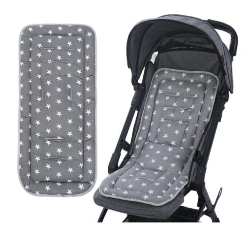 Baby Stroller Seat Liner Kids Pushchair Seat Cushion Mat Universal Breathable Stroller Liner Insert Stroller Cushion Pad Thick Cotton Stroller Liner Seat Pad Cover for Car