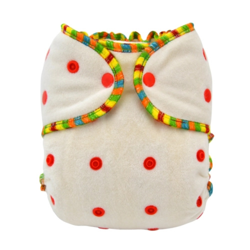 ALVABABY Bamboo Fitted Diapers 1.0 rainbow