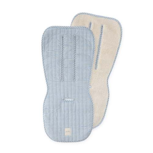 Reversible Stroller Insert - Gingham Harbor/Sherpa – Pehr