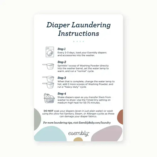 Cloth Diaper How To Guide + Laundry Magnet – Esembly