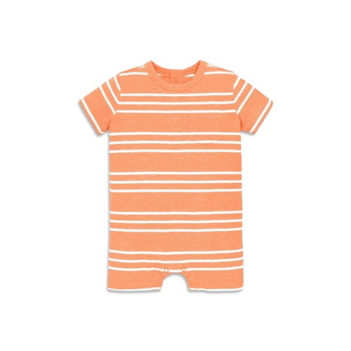 Baby Heathered Pocket Shortie In Stripe (6-12m)