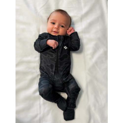 Baby Zip Up - Black Camo