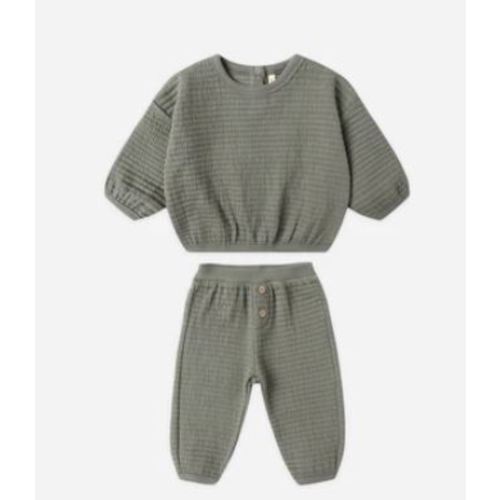 Quincy Mae Textured Sweat Set