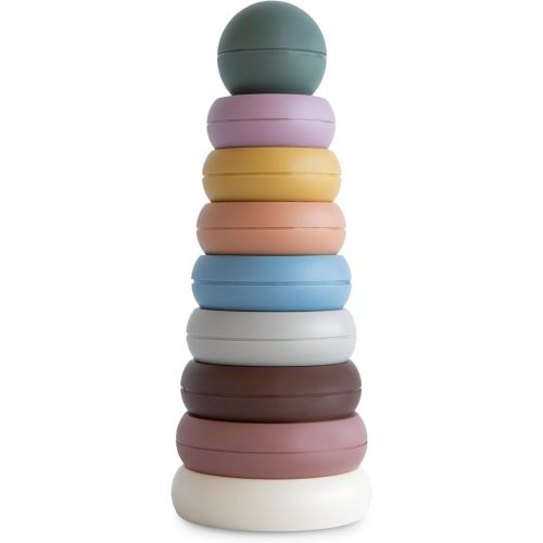 mushie Stacking Rings Toy | Made in Denmark (Rustic)