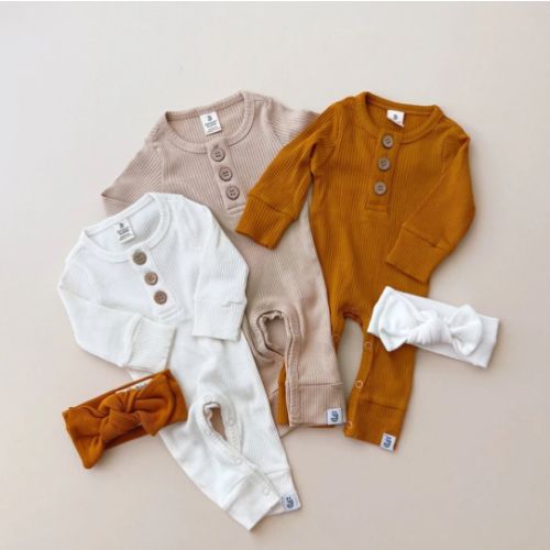 Organic Jumpsuit | Latte