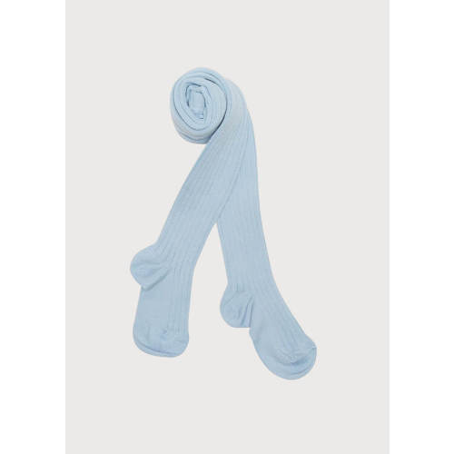 Light Blue Ribbed Tights (0mths-10yrs)