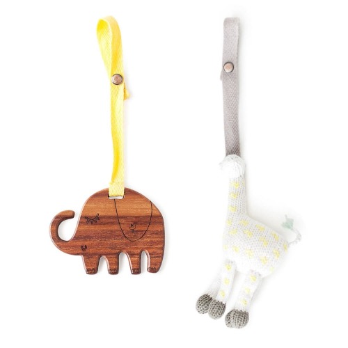 2 Pc. Stroller Toy Set - Finn + Emma