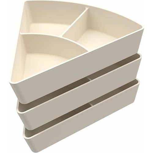 Inspire My Play - 3 x Silicone Sorting and Organising Compartments - Compatible with Sensory PlayTray - Sensory Bin Accessories - Early Development & Activity Toys for Disabled Children - Stone