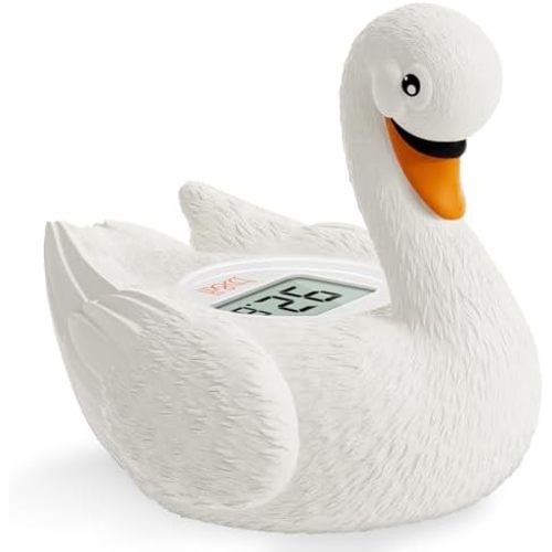 b&h Baby Bath Thermometer, Swan Digital Infant Bathtub Thermometer, White