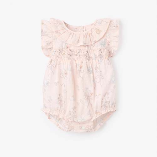 Fleur de Provence Smocked Bubble – Elegant Baby