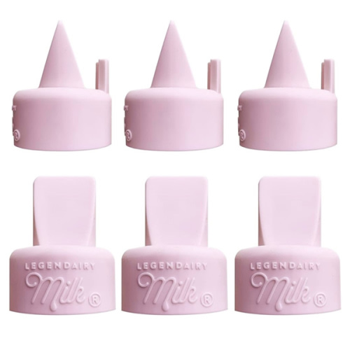 Legendairy Milk Duckbill Valves with Pull Tab - Compatible with Spectra - Pack of 6
