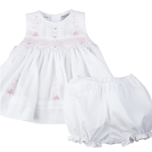 Sleeveless Diamond Smocked Dress | Feltman Brothers