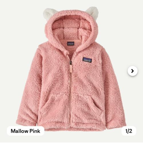 Patagonia Baby Furry Friends Fleece Hoody — 6-12 months