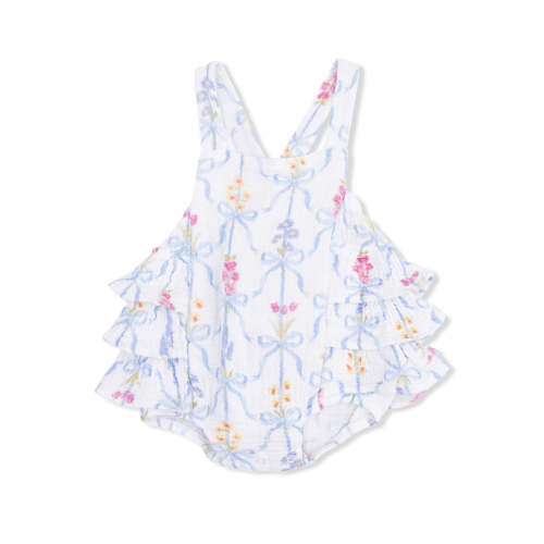Ruffle Sunsuit, Ribbon Bouquets