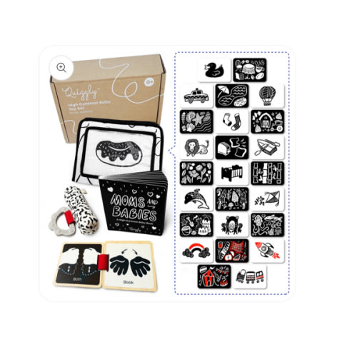 High Contrast Newborn Toy Set – Quiggly
