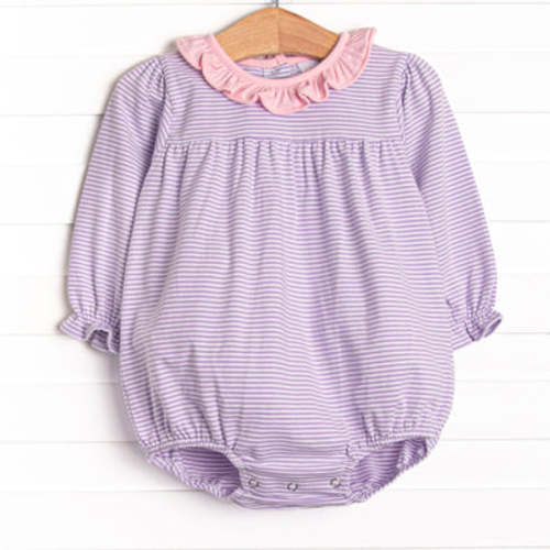 Amelia Bubble, Light Pink and Purple Stripe – Stitchy Fish