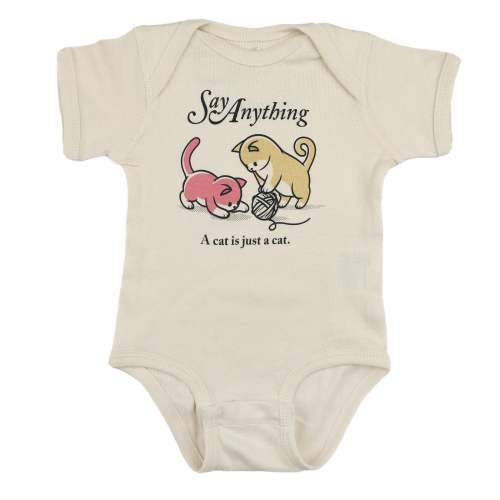 Say Anything "Cat" Onesie – Sparrow Sleeps