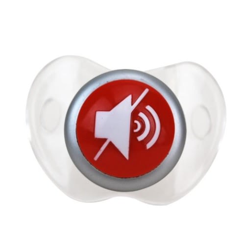 Mute Button Pacifier