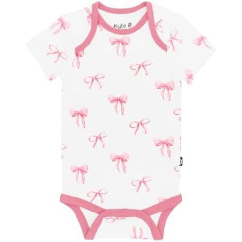 KYTE BABY Short Sleeve Baby Bodysuit, Buttery Soft Rayon Made From Bamboo, Wardrobe Essential For Newborn and Baby