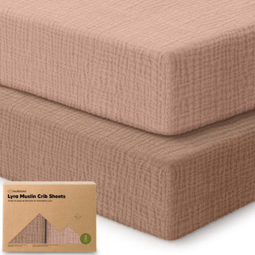 Lyra Muslin Crib Sheet For Baby Nursery Cot | KeaBabies