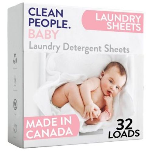 Clean People Laundry Detergent Sheets - Laundry Soap - Ultra Concentrated, Recyclable Packaging, Stain Fighting