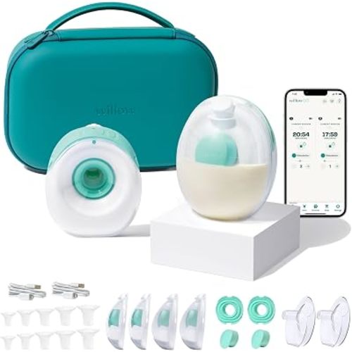 Willow Go Hands-Free Wearable Double Electric Breast Pump with Carry Case