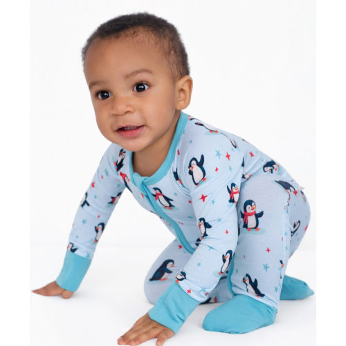Penguin Pals Zip Romper – (newborn or 0-3m)