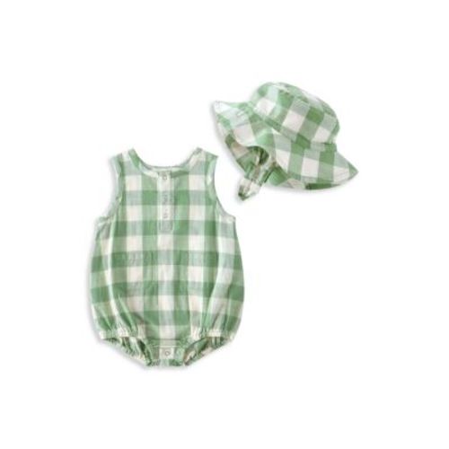 Boys' Checkmate Bubble Romper & Hat Set - Baby