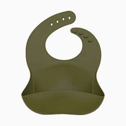 Loulou Lollipop Silicone Bib - Olive