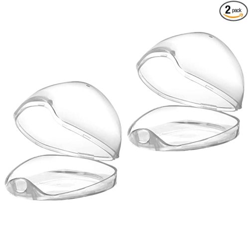 Accmor Pacifier Case, Pacifier Holder Case, Pacifier Container for Travel, BPA Free, Transparent, 2 Pack