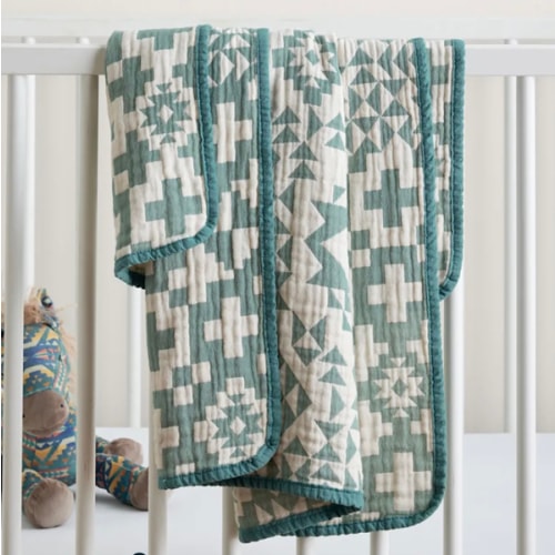 BLUE RIDGE ORGANIC COTTON BABY BLANKET