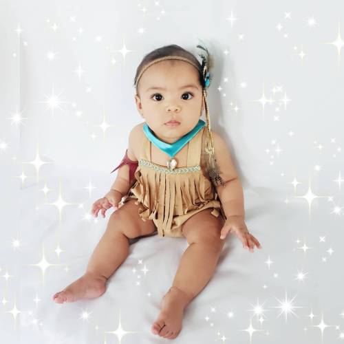Tribal Feather Princess Romper / Note: Headband and Accessories Not Included