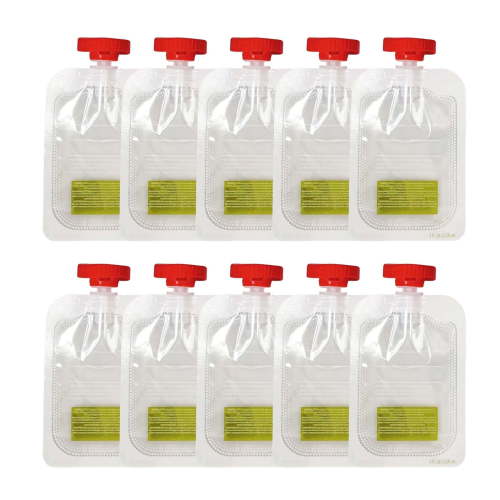 10Pcs Baby Food Pouch Baby Food Pouch Filling Station Food Squeezer Juice Dispenser Baby Food Maker Normal 10 Baby Food Pouch Homemade Baby Food Baby Food Maker For Puree 120Ml Storage Containers