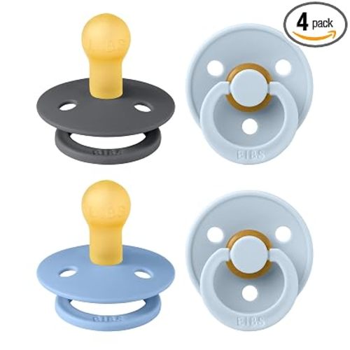 Round Nipple Baby Pacifier | Size 0-6 Months | Blue Colors