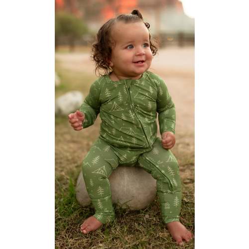 Infant Romper in Starry Pines