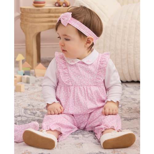 Autumn Meadows Pink Overall Set