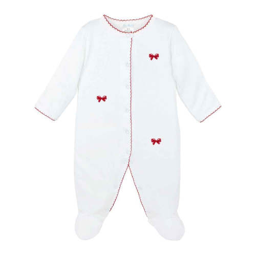 Red Laces Footie - The Gingham Goose Boutique
