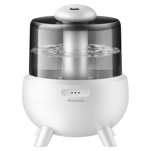 Cool Mist Baby Humidifiers for Bedroom, 25dB Quiet Easy to Clean, 300 FT² | Top Fill, 28H Runtime, 360°Nozzle, 2L Ultrasonic Humidifier with Essential Oil Night Light, Nursery, Plant, Living Room
