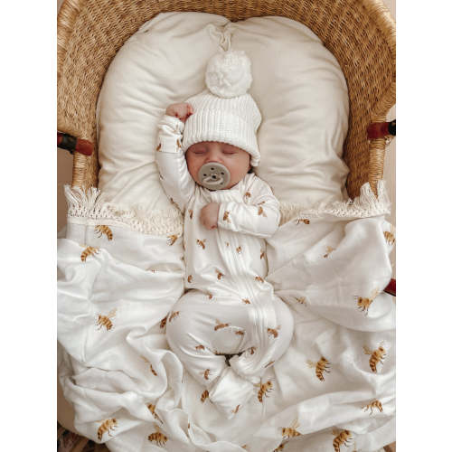 Long Sleeved Baby Zip Growsuit