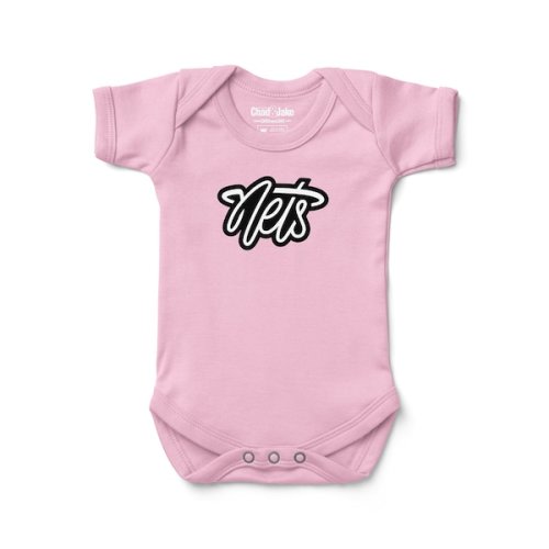 Brooklyn Nets Chad & Jake Infant Secondary Graphic Bodysuit - Pink