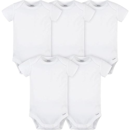 Gerber 5 Pack Onesies Multi-packs Bundle Interlock 180 Gsm